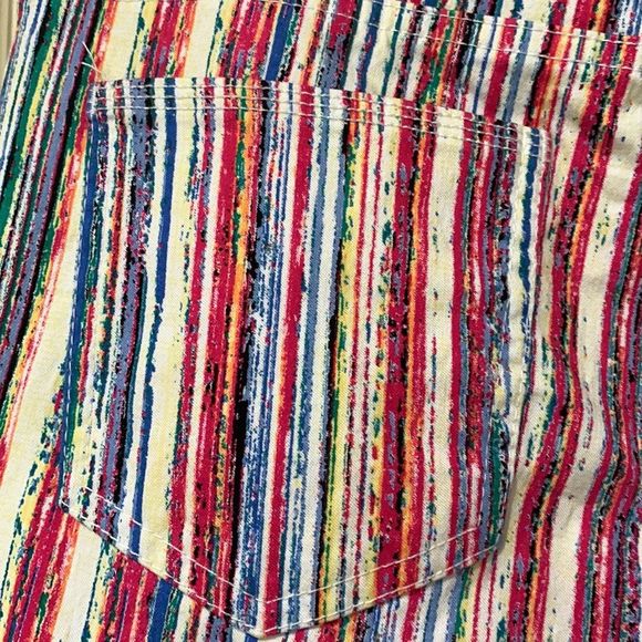 Westbound Petites sz2 multi colored stripe pants - Picture 4 of 9